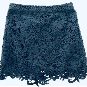 New Banana Republic Eyelet Lace Mini Pencil Skirt